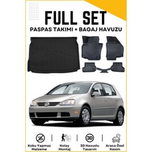 Ko Kaliteoto Volkswagen Golf 5 2006 Model Birebir Uyumlu Bagaj Havuzu+Paspas Seti