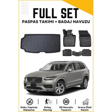 Ko Kaliteoto Volvo XC90 7 Koltuk 2024 Model Birebir Uyumlu Bagaj Havuzu+Paspas Seti