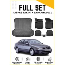 Ko Kaliteoto Seat Toledo Sedan 2003 Model Birebir Uyumlu Bagaj Havuzu+Paspas Seti
