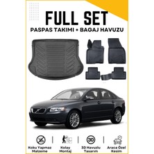 Ko Kaliteoto Volvo S40 2004 Model Birebir Uyumlu Bagaj Havuzu+Paspas Seti