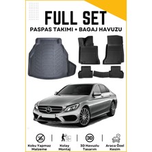 Ko Kaliteoto Mercedes C Seri W205 Plastik Takımli 2020 Model Birebir Uyumlu Bagaj Havuzu+Paspas Seti