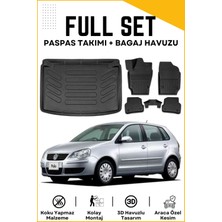 Ko Kaliteoto Volkswagen Polo 2003 Model Birebir Uyumlu Bagaj Havuzu+Paspas Seti