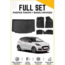 Ko Kaliteoto Hyundai I10 2023 Model Birebir Uyumlu Bagaj Havuzu+Paspas Seti