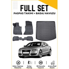 Ko Kaliteoto Audi A5 2008-2009-2010-2011-2012-2013-2014 Model Birebir Uyumlu Bagaj Havuzu+Paspas Seti