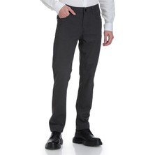 Hatemoğlu Gri Rahat Kesim 5 Cep Pamuklu Kanvas Pantolon