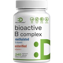 Deal Supplement Bioactive Vitamin B Complex Immune Choline Inositol Folate Energy 240 Veggie Caps