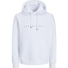 Jack & Jones Jack&jones 12233972 Kapsonlu Erkek Sweat - Beyaz