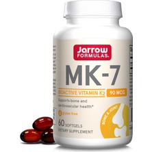 Jarrow Formulas Mk-7 90 Mcg - Bioactive Form Of Vitamin K2 - 60 Servings (Softgels)