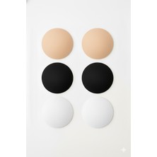 Arma Yıldız Kadın Sütyen Pedi - Göğüs Pedi 3 Çift Renkli (Atlet, Büstiyer, Mayo Için Uyumlu)