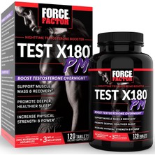 Force Factor Test X180 Pm Testo Booster For Men Sleep And Recovery - 120 Caps