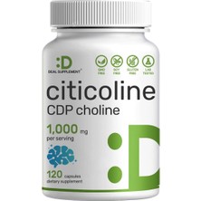 Deal Supplement Cognizin Citicoline (Sitikolin) Cdp Choline 1000MG 120 Caps