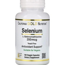 California Gold Nutrition, Selenium, Yeast-Free, 200 Mcg, 180 Veggie C