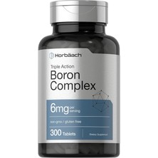 Horbaach Triple Boron Complex 6 Mg 300 Tablet (Boron Citrate, Boron Glycinate, Boron Asparate)