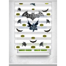 Avart Digital  Batman Baskılı Çocuk Odası Perdesi Baskılı Zebra Perde - Dijital Baskılı Zebra Stor Perde