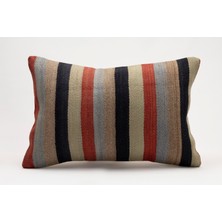 Kilim Wholesale El Yapımı Kilimden Yapılmış Vintage Kırlent Kılıfı, Yün, 40X60 cm