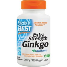 Doctor's Best Extra Potency Ginkgo Biloba 120 Mg 120 Plant-Based Capsules