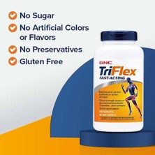 Gnc Triflex Fast-Acting 240 Caplets - Glukozamin , Boswellia , Msm , Chondroitin)