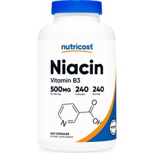 Nutricost Niacin (Vitamin B3) 500MG 240 Capsules