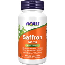 Now Foods  Saffron Whole Herb 50 Mg With 10% Crocins, 60 Veg Caps