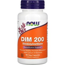 Now Foods Supplements, Dım 200 (Diindolylmethane) With Calcium D-Glucarate, 90 Veg Capsules