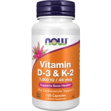 Now Foods D3 K2 Vitamin 120 Caps