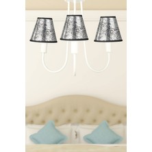 Begüsa Elina 3.lü Avize Beyaz No:07