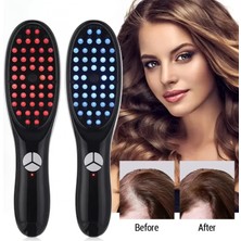 MiraLive ​​buharlı Titreşimli ve Kırmızı Mavi Işık Terapili Kafa ve Saç Bakım Tarağı (4887)