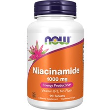 Now Foods Niacinamide (Niacin) Non Flush 1000 Mg 90 Tablets - Sivilce Cilt Temizleme