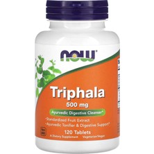 Now Foods Supplements, Triphala 500 Mg, Combination Of Harada, Amla And Behada, 120 Tablets