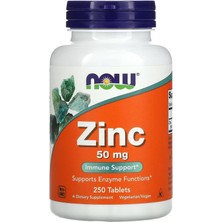 Now Foods: Zinc(Çinko) Immune Support 50 Mg, 250 Tabs