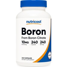 Nutricost Boron Citrate Bone Strength 10MG 240 Vegetarian Capsules, Gluten Free And Non-Gmo