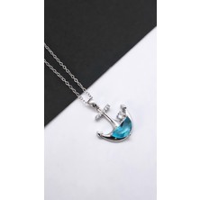 Serenity Gemi Çapası Figürlü Çelik Kolye