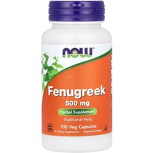 Now Foods, Organic Fenugreek (Çemen Otu Ekstrat) 500 Mg, 100 Veg Capsules