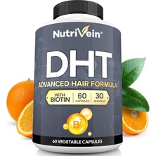 Nutrivein Dht Blocker With Biotin Hair Supplement Saw Palmetto+Resveratrol 60 Caps
