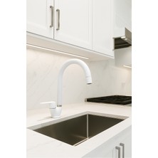 Saymir Mix Delta Borulu Mutfak Eviye Bataryası Sıcak Soğuk Girişli - 2 Yıl Garantili