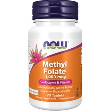 Now Foods Now Methyl Folate 1,000 Mcg Metabolically Active Folate Co-Enzyme B Vitamin Koenzim B 90