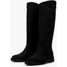 Shoeberry Kadın Valen Siyah Süet Çizme