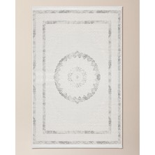 Madame Coco Mons Halı - Beyaz/gri - 80X300 cm