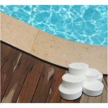 Tablet Klor 1 kg (5 Adet 200 Gr) Yosun Önleyici Havuz Temizleyici Havuz Tablet Kloru