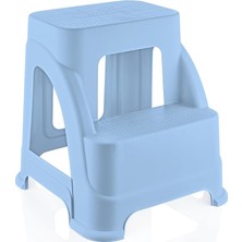 Life Merdivo 2 Basamaklı Büyük Boy Merdiven – Kaymaz Taban, Hafif ve Dayanıklı (Mavi)