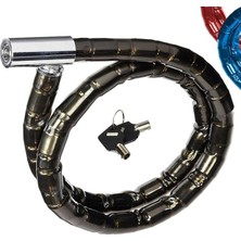 Süperkalın 150CM Motorsiklet Kilit Çelik Blok Bağlantılı Sağlam Gladyatör Bisiklet-Motor Kilidi