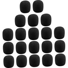 Pratik Mikrofon Aksesuarları 40 Adet Yaka Kulaklık Mikrofonu Sünger Rüzgar Geçirmez ve Yüksek Malzeme