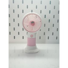 Mini El Fanı ve Masa Fanı Taşınabilir Şarj Edilebilir Soğutucu Pervane Meyve Desenli