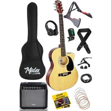 RG-560NT-AMP Natural Amfili Elektro Akustik Gitar Full Set