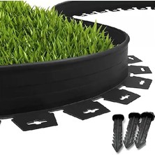 Garden Çim Ayırıcı 15 M Siyah Çim Sınırlayıcı Taş Toprak Ayıracı Çim Ayracı Çim Ayırıcı Bariyeri