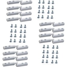 Menteşesi, Beyaz 12 Adet (24 Adet Akıllı Montaj Vidası Ile Birlikte)