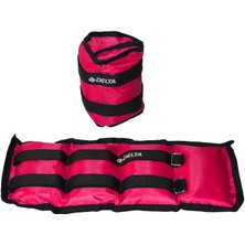 El Ayak Bilek Kas Güçlendirici Ağırlık Seti,2 x 2 Kg,fuşya