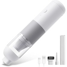 Araç El Süpürgesi, 6000 Pa Güçlü Fırçasız Motor, 3 Farklı Değiştirilebilir Başlık, Üfleme ve Vakum Fonksiyonu, Sessiz Kullanım, Uzun Pil Ömrü, Ev Ofis ve Otomobil Için Derinlemesine Temizlik