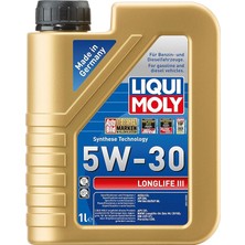 Moly Longlife Iıı 5W-30 1 Litre Otomotiv Bakım Ürünü