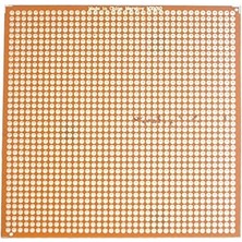 10X10 cm Delikli Pertinaks (Bakır) Tek Yüzlü